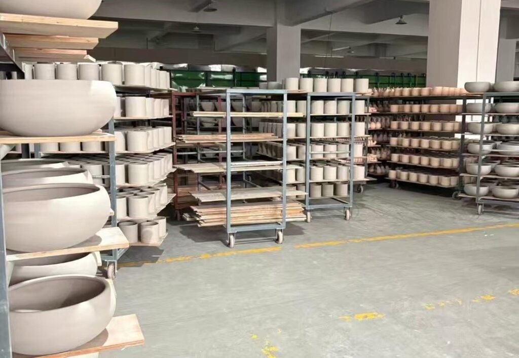 Proceso de producción de cerámica y porcelana